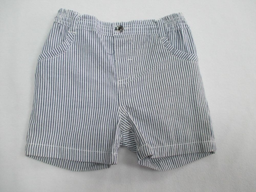 Turn Down Collar Baby Boy 2pcs Set Cotton Woven Short