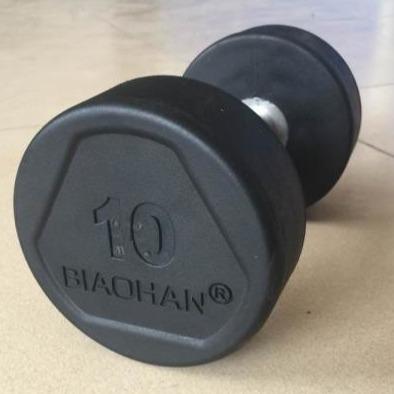 Buy cheap Black Hexagon 10kg 15kg Gym Fitness Dumbbell 30 X 141mm from wholesalers