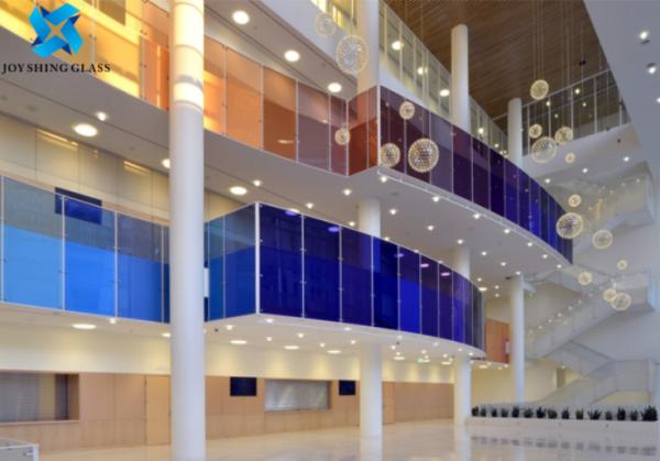 Buy cheap Art Colored Laminated Glass 3mm 4mm Red Green Blue Pink Window Decorative Glass Panels from wholesalers