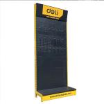 black and yellow shelves for shops and supermarket