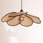 Art Rattan Chandelier For living room dining room balcony porch bar lighting