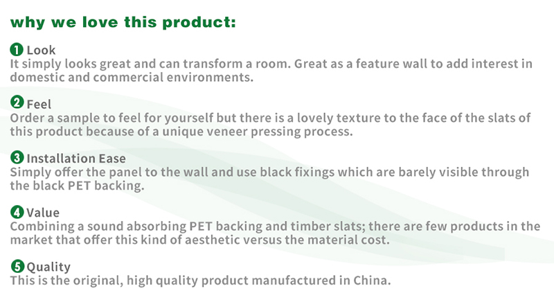 Polyester Thickness 9mm/12mm Slatted Wooden Veneer Pet Acoustic Slat Wall Panels for Stadium