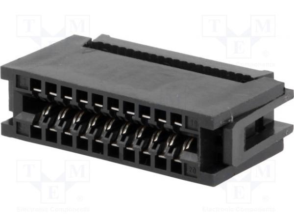 Buy cheap Black Durable Card Edge Connector 2.54mm Pitch IDC Type Wear Resistant from wholesalers