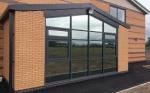 Frosted Home Office Plastic Film For Windows , Self Static Vinyl Security Window