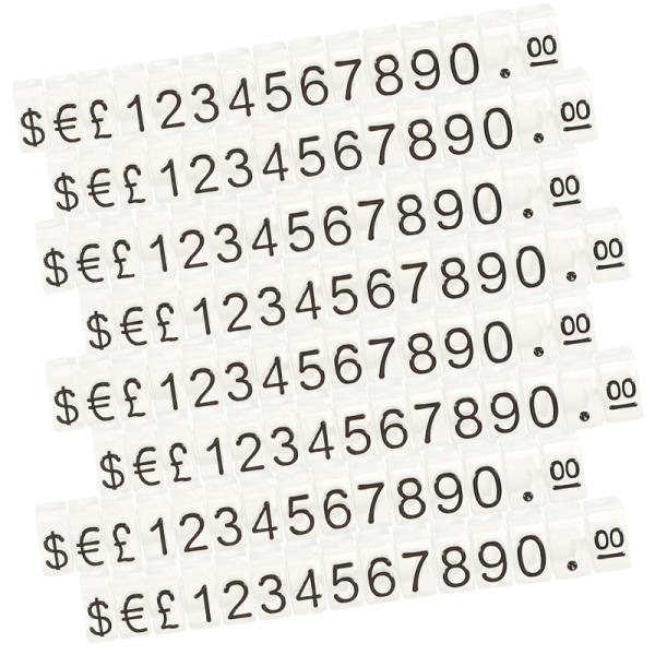 Buy cheap Mini Clear Plastic Luxury Tags 3mm Embossed Number Cubes from wholesalers