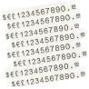 Buy cheap Mini Clear Plastic Luxury Tags 3mm Embossed Number Cubes from wholesalers
