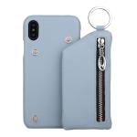 Phone accessory for iPhone 8 Leather Wallet Case, lichi genuine leather case for