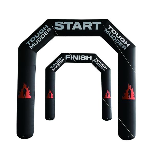 Buy cheap best giant rainbow sport entrance inflatable advertising arches with balloon starting gate for halloween decoration from wholesalers