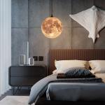 Creative LED pendant lights indoor home decor light fixture restaurant moon