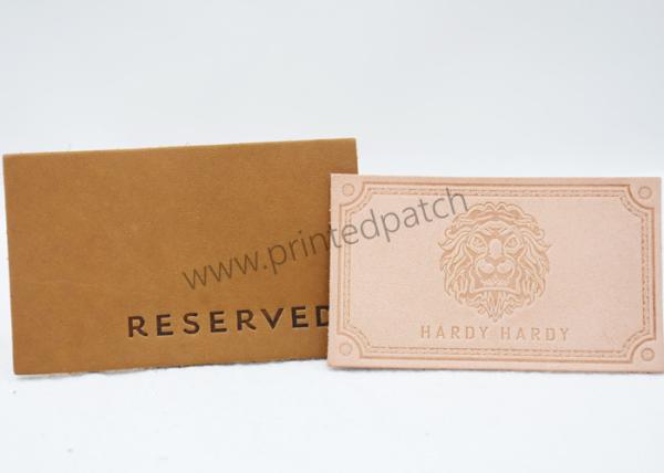 Buy cheap ODM Embossed Genuine Leather Patches For Clothing And Home Textiles from wholesalers