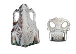 PP Plastic Material Silver Casket Corner Coffin Parts With Steel Bars