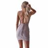 Buy cheap Customized Elegant Girls Dress Flash Suspender Women Sexy off Shoulder Party Dresses from wholesalers