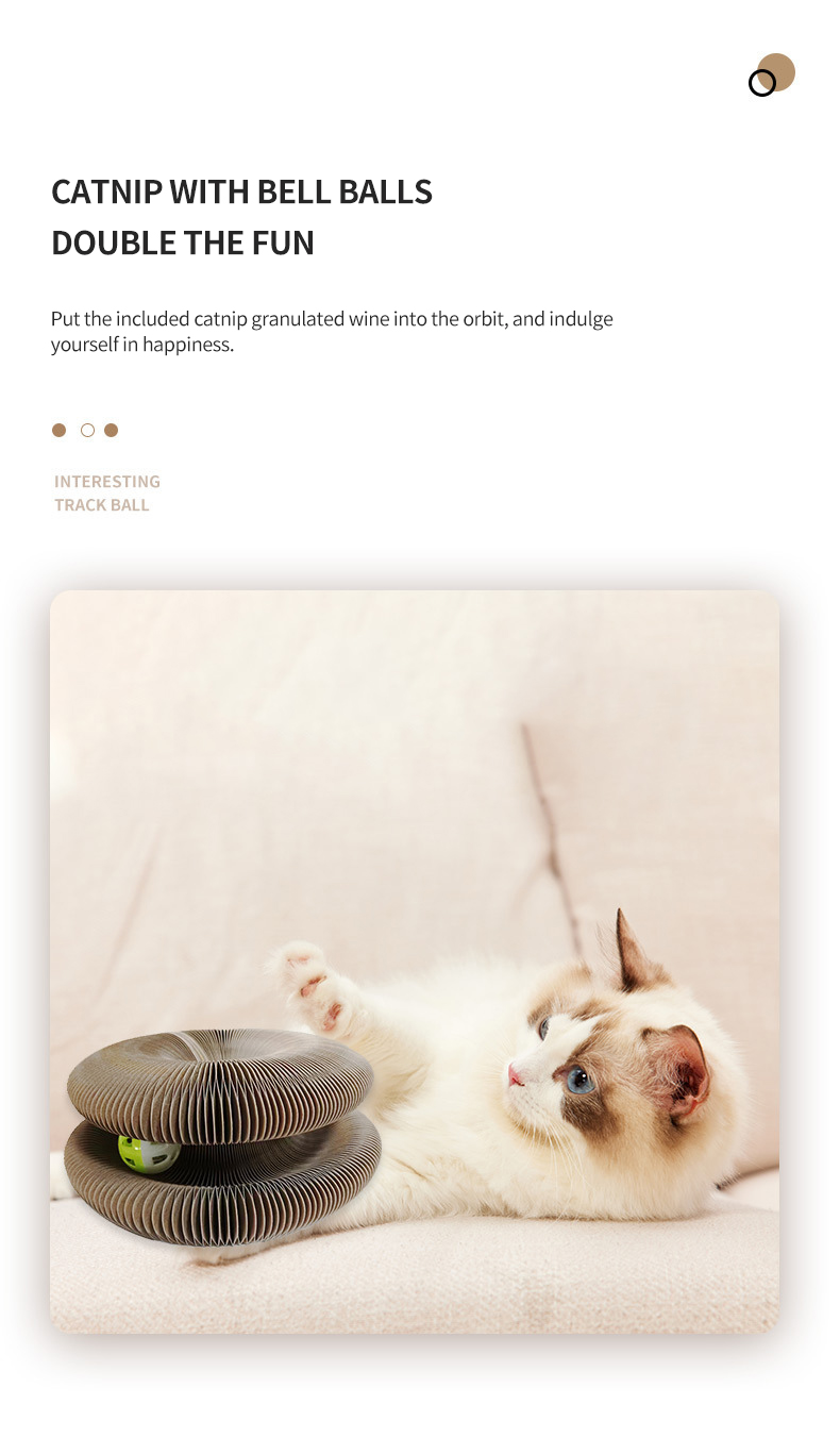 Foldable Magic Organ Cat Scratching Board Interactive Magic Organ Cat Scratcher