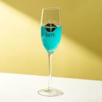 Buy cheap Wedding Engagement 258ml Etched Champagne Glasses 9 Ounce Mouth Blown Lead Free product