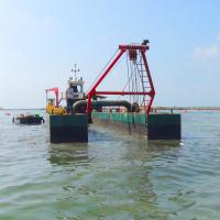 Buy cheap 16 Inch 5000m3/h Floating Gold Dredge 20m Digging Machine product