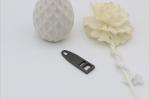 Exquisite custom decorative double hole gunmetal color zipper pullers 44.4 mm