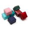 Buy cheap Custom Logo Silk Screen Printing Dark Green LED Jewelry Box for Luxury Rings from wholesalers