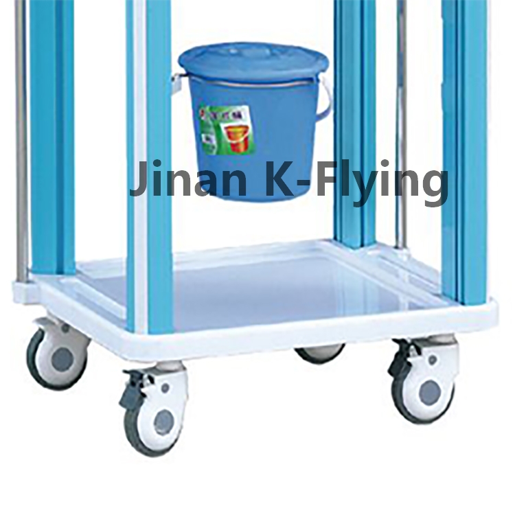 Height Adjustable Infusion Medical Trolley Cart With Wheels