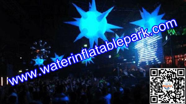 Buy cheap Lighting Inflatable Spiky Star Decoration , Inflatable Spiky Ball from wholesalers