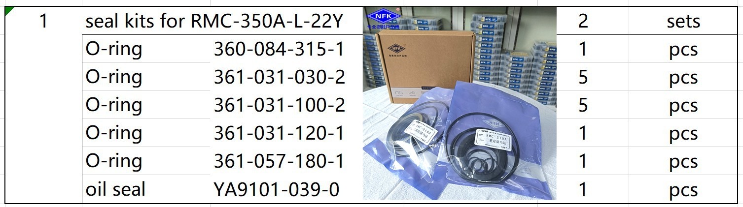 Marine Hydraulic Motor Piston Ring AMC RMC RMM TMC TMK Crane RMC-350A-L-22Y