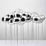Stainless Steel Modern Mirror-finished Abstract Cloud Shaped Sculpture