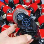 2 Inch Heavy Duty Iron PU Low Profile Casters High Quality Machine Caster Wheels