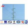 Buy cheap ISO 69 KV Polygonal Electric Power Pole 2 Sections from wholesalers