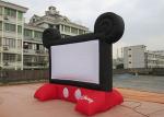 0.45 mm PVC Commercial Rental Outdoor Inflatable Film Screen For Family