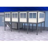 Buy cheap Gray And White Double Container House Aluminum Zinc Coated Steel Color Embossed product