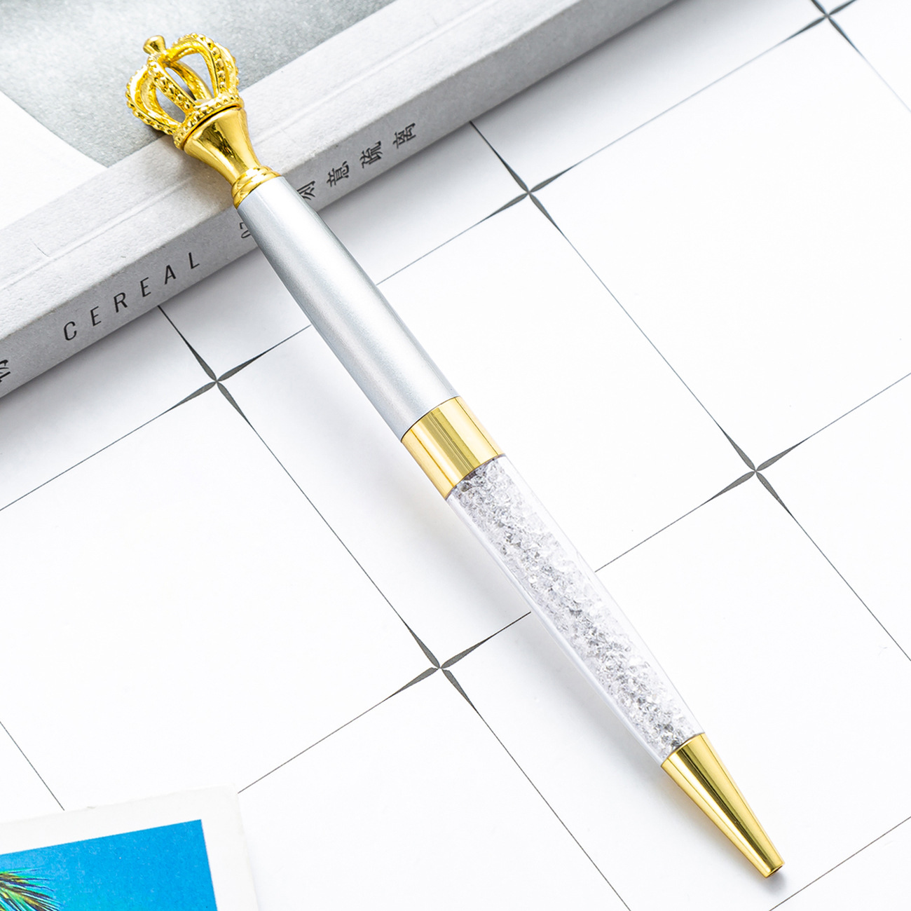 NO Erasable Style Crown Metal Pen with Custom Logo and Heat Sensitive Erasable Ink