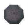 Buy cheap Men Black Auto Open Close Umbrella Crook Leather Wrapped Handle No Print from wholesalers