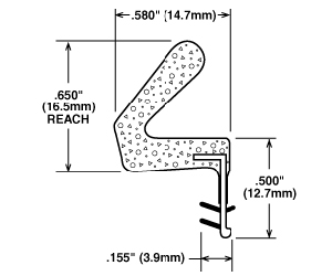Door Window Seal Strip Hardness 20-90 Shore Rubber Material with Weather Stripping