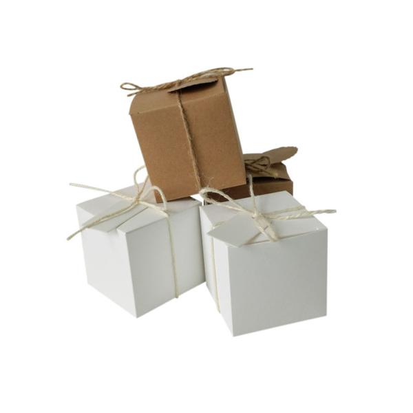 Buy cheap 7x7x7CM Tie A Rope Promotion Makeup Cosmetic Paper Box from wholesalers