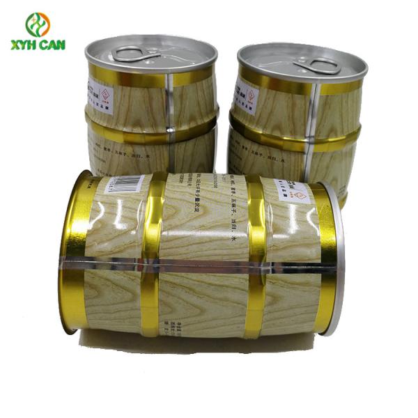 Buy cheap Alcohol Tin Cans Round shape Offset Printing Embossing Tin Boxes for Alcohol Beer from wholesalers