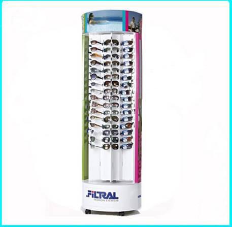 Buy cheap MDF Customized Wood Display Stands , Sunglasses Slatwall Display Units from wholesalers