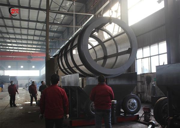 Buy cheap 2m Diameter Shaftless Trommel Screen Machine For Municipal Solid Waste from wholesalers