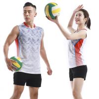 Buy cheap Printed Badminton Uniform Suit For Men And Women Sleeveless Volleyball Uniform product