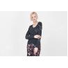 Buy cheap Black Women'S Nightgown Sets , Women'S 2 Piece Pajamas Sets Lace Trimed from wholesalers