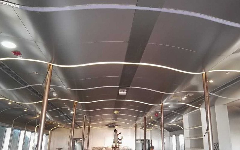 Perforated Trapezoidal Honeycomb Ceiling Panels