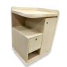 Buy cheap Modern Wooden Hospital Bedside Cabinet Double Shelf Patient Bedside Cabinet from wholesalers