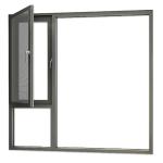 Thermal Break Double Glazed Aluminum Profile Aluminium Alloy Casement Window
