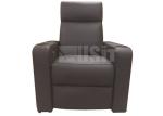 Synthetic Leather Home Theater Recliner Chair With Cup Holder Storage