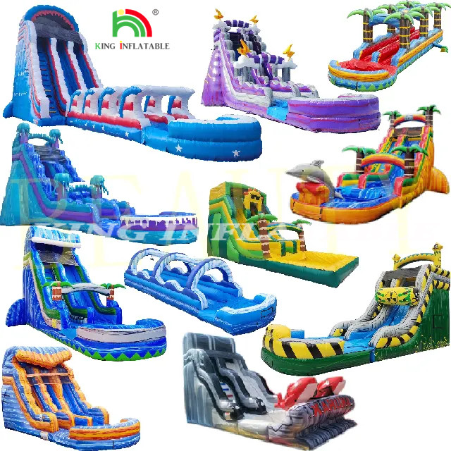 Factory Custom Water Slide Inflatable Commercial Kids Rental Event Inflatable Water Slides for Pool