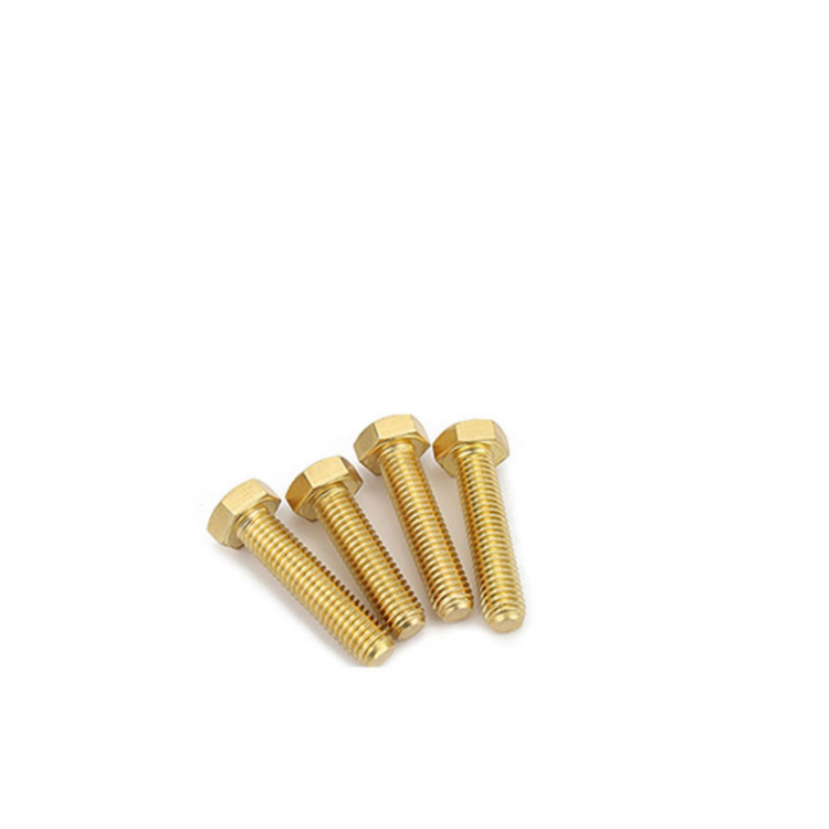 Brass Hex Bolts M3 M4 M5 M6 M8 M10 with ISO9001 2015 Certificate and Customized Service