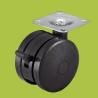 Buy cheap black PA plastic caster swivel top plate office furniture casters with brake from wholesalers