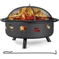 Buy cheap Outdoor Garden Wood Charcoal Heating Stove With Fireplace Poker Black product