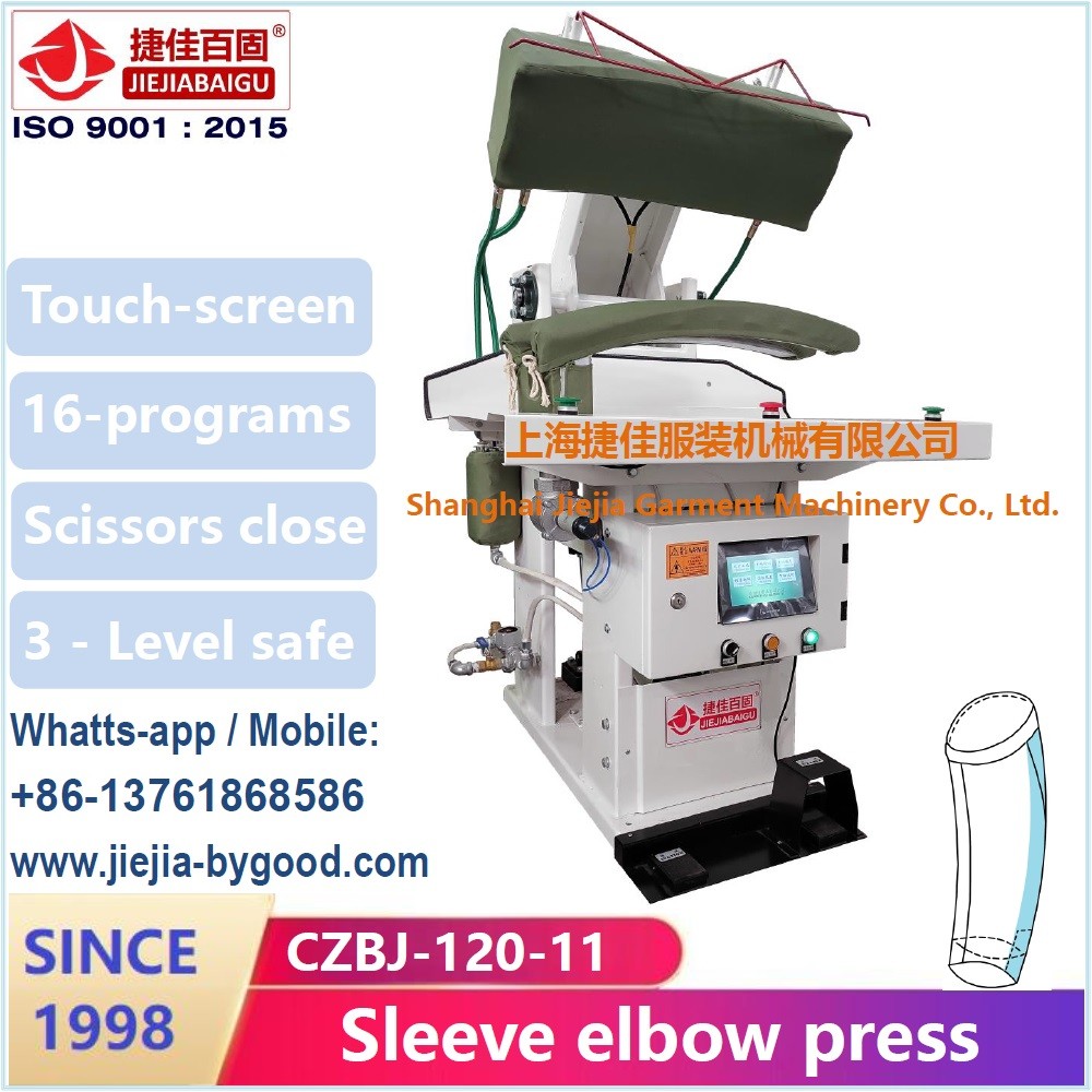 Steam Heat Dress Shirt Press Machine Color Touch Screen Plc