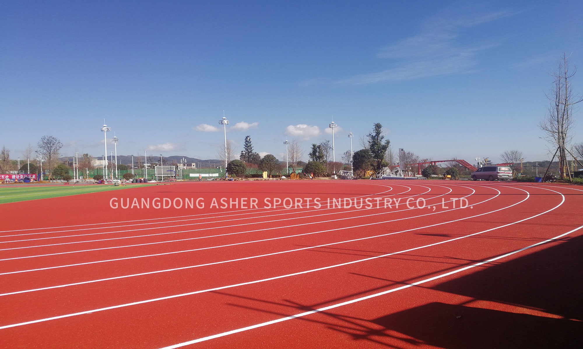 Full PU Sports Running Track , IAAF Certified International Running Track