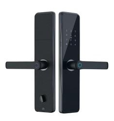 Wholesale Black Biometric Door Handle Lock , Digital Keyless Door Lock Fingerprint from china suppliers