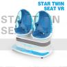 Buy cheap Two Seats Motion Chair Cinema 9D Virtual Reality Game Machine Blue With White Color from wholesalers